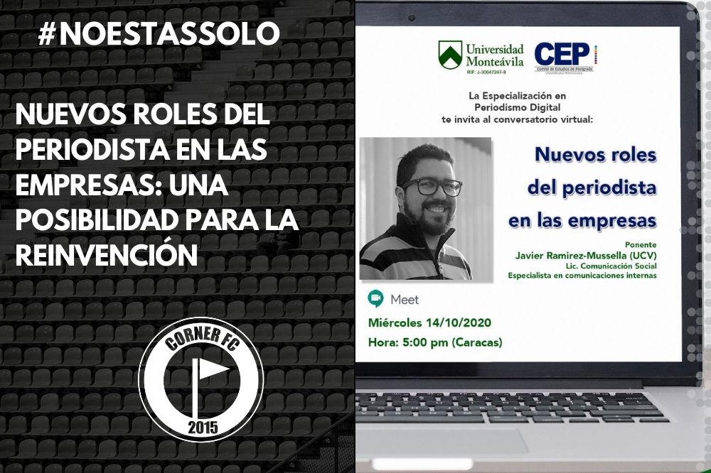 Nuestro director, Javier Ramírez-Musella, hablará en la Universidad Monteávila sobre nuevas oportunidades para los periodistas en las empresas.
